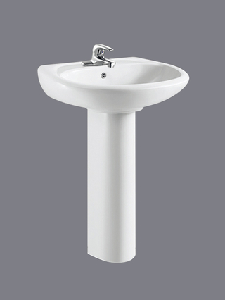 Factory direct supply cheap price white Colour Sanitaryware Ceramic Pedestal Basin