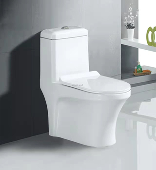 Bathroom Sanitary Ware One-piece S-trap Toilet for India And South America Market