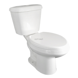 Ecnomic Styles in Southeast Asia Bathroom Sanitaryware Two Piece S-trap Siphonic Flushing Ceramic Toilet White Color